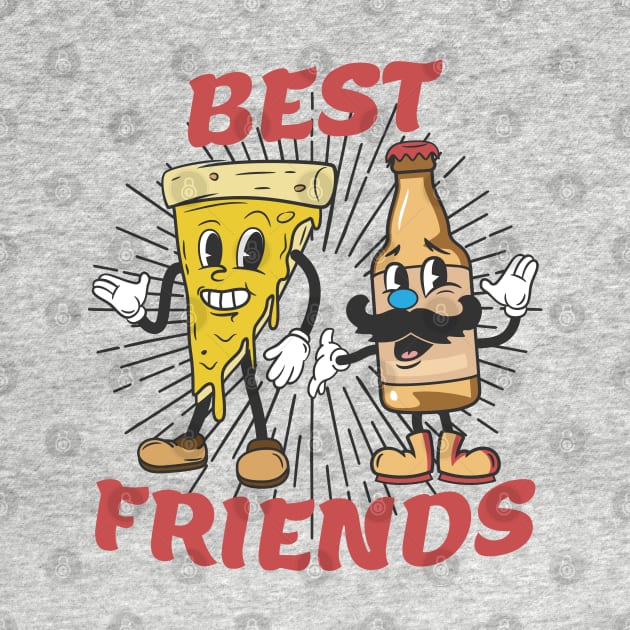 Best Friends Pizza And Beer by Wasabi Snake